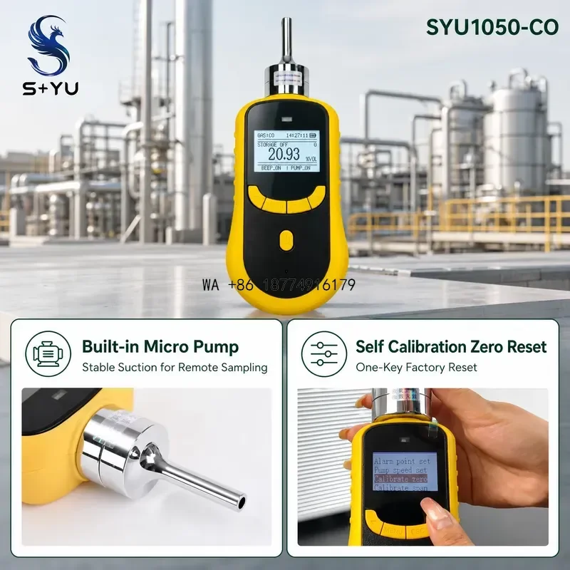 wmwmnu SYU1050-CO IP66 Ex Micro Pump Self Cal Explosion Proof Toxic Electrochemical Sensor Carbon Monoxide CO Gas Detector