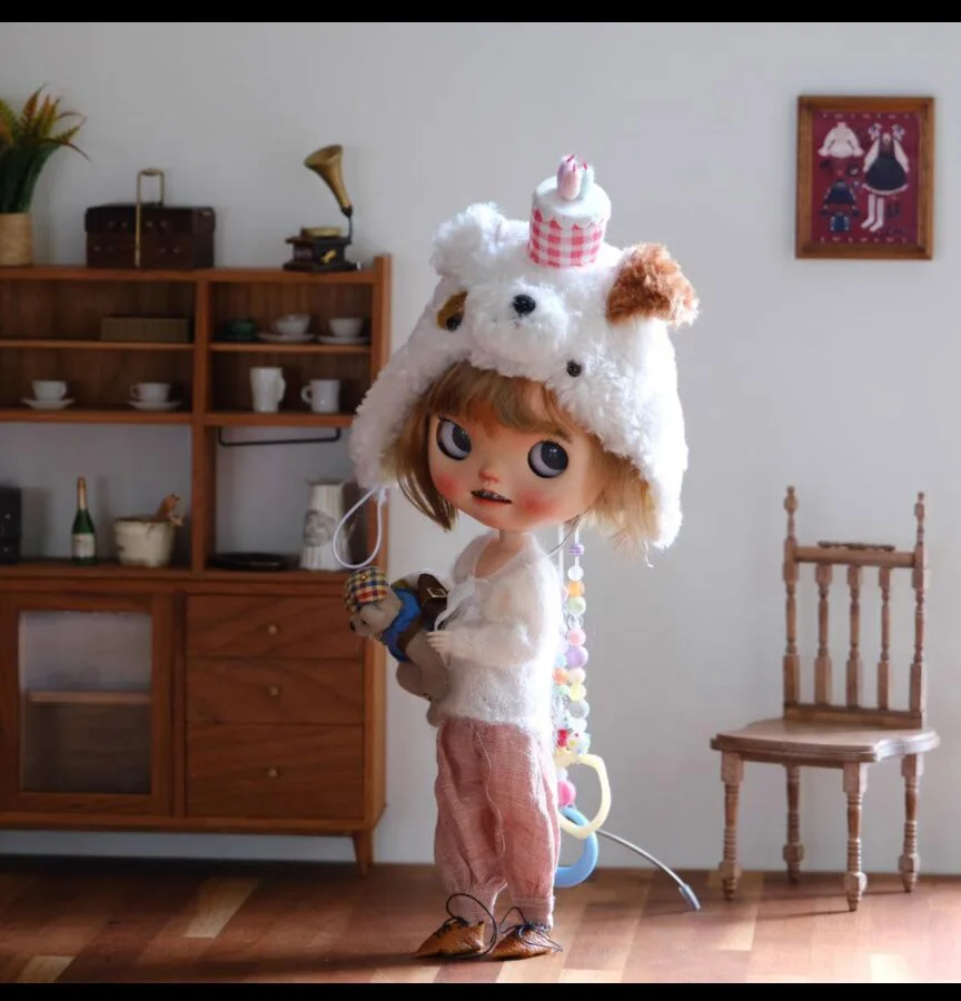 กางเกงสเวตเตอร์ blythe 2ชิ้นสไตล์ญี่ปุ่น2023 1/6อนิเมะ BJD ขนาด30ซม. (เหมาะสำหรับ pullip Ob24 Licca)