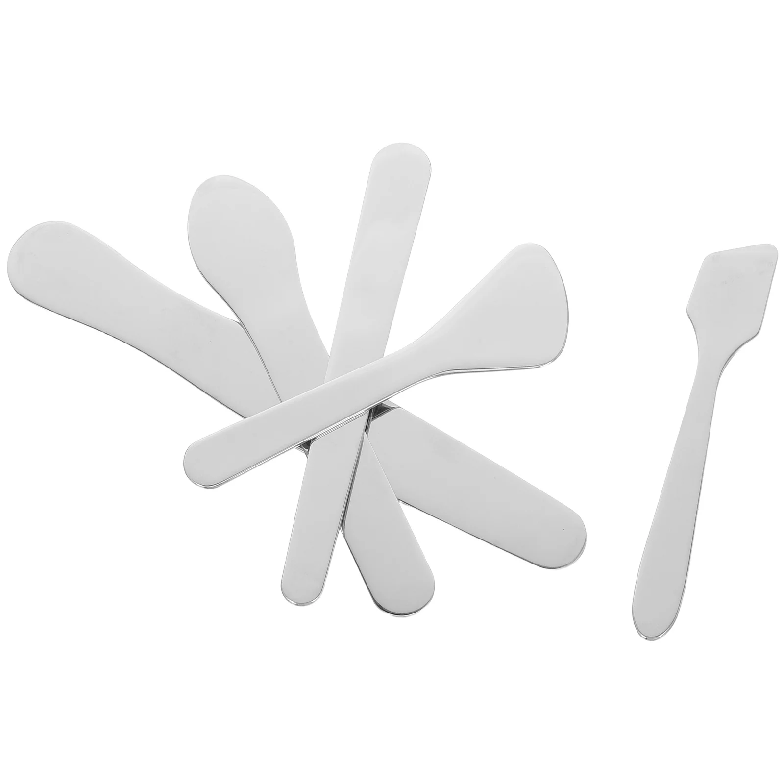 

5Pcs Stainless Steel Spatulas Mini Makeup Scoops for Eye Cream Face Mask Skin Care Portable Beauty Tool