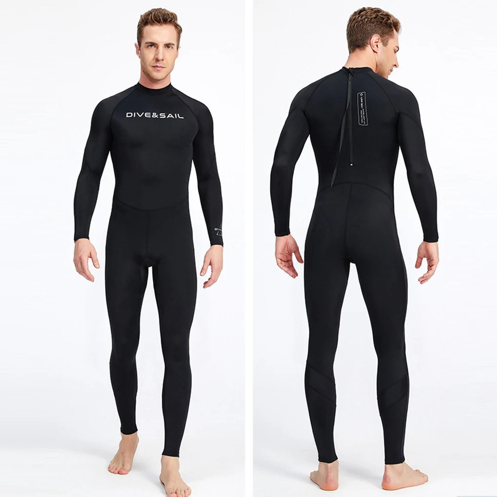 Wetsuits Diving Suit Quick Drying Men s and Women s Wetsuit Full Body UPF 50   Sunprotection Cold Body Feeling Blue L