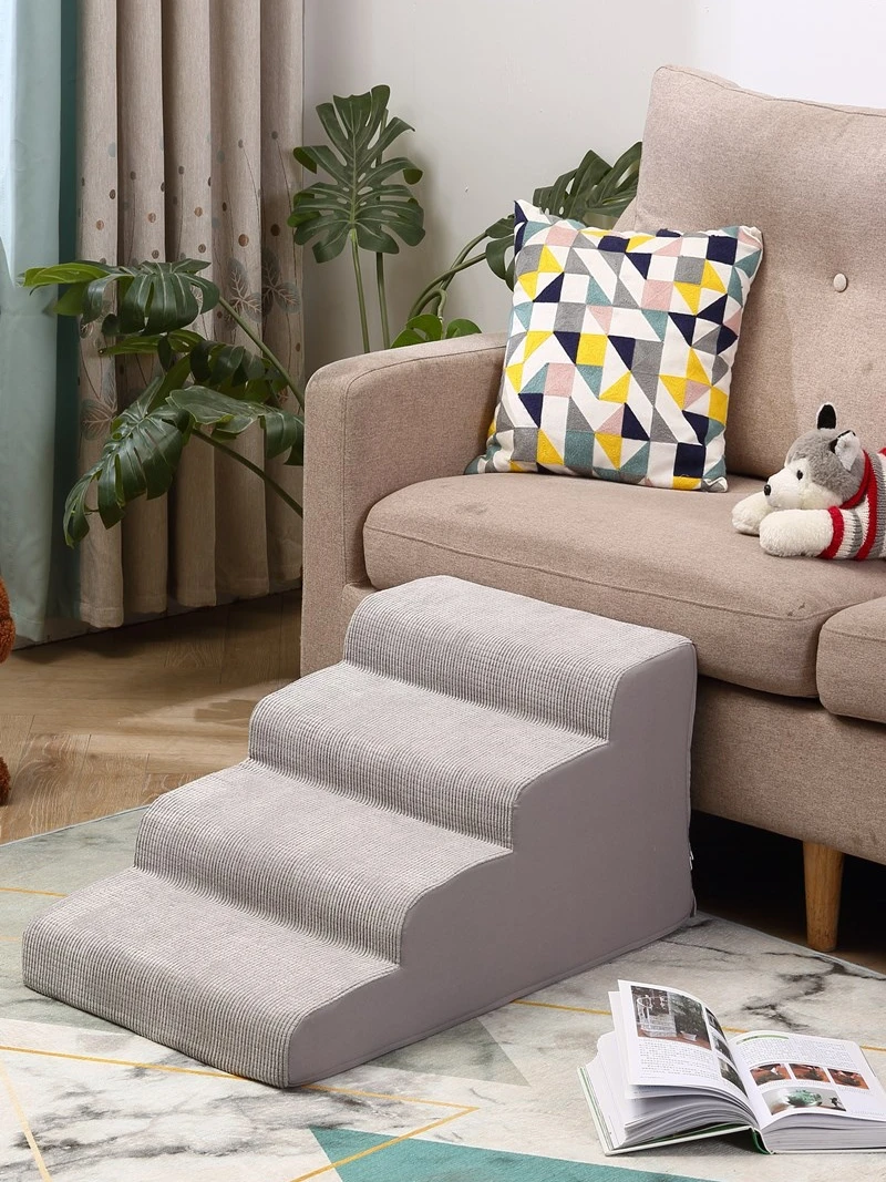

Pet Stairs Steps Small Dogs Up and Down Bed Ladders Senior Dogs Bedside Ladders Removable Sponge Slope Ladders