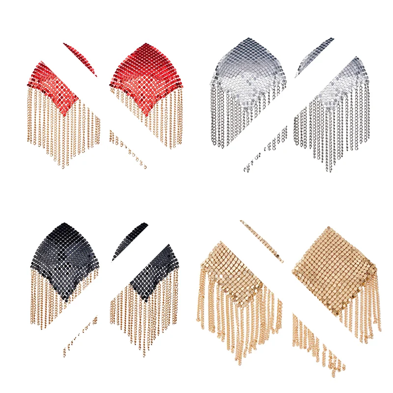 

【NEW】Sexy Rhinestone Nipple Pasties Sticker Women Tassel Chain Nipple Covers Self Adhesive Breast Pasties Body Chain Jewelry