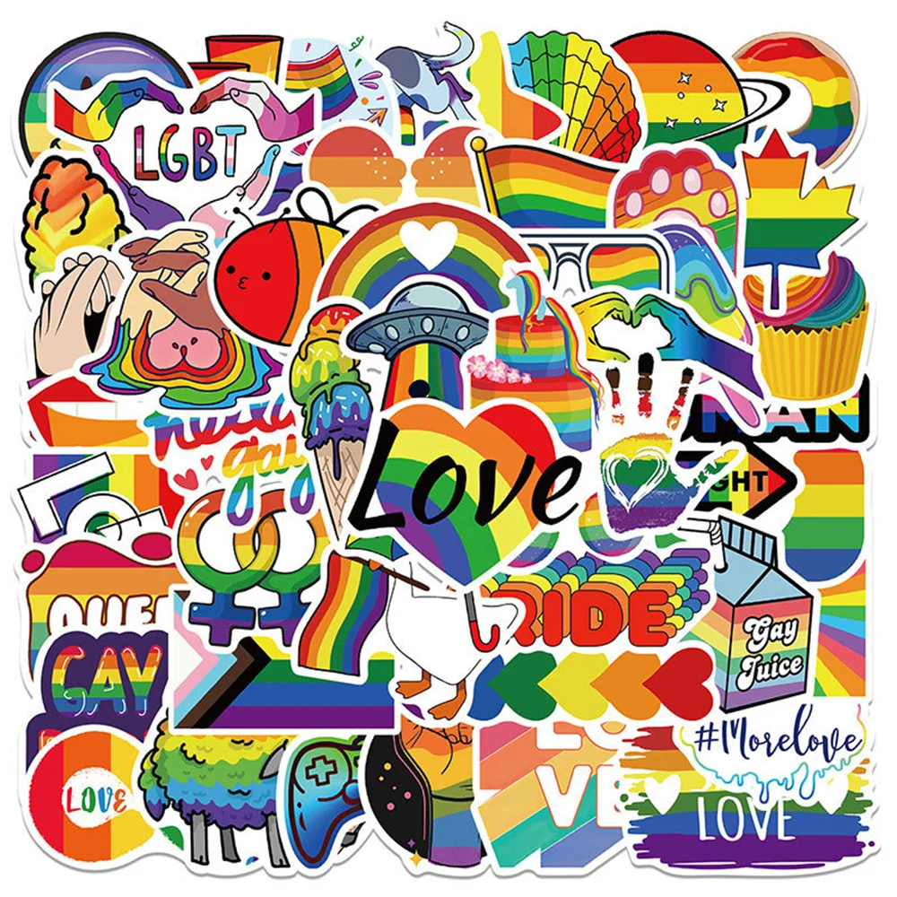 Pegatinas impermeables de grafiti colorido de dibujos animados, 50 piezas, para equipaje, portátil, refrigerador, casco, guitarra, calcomanías de