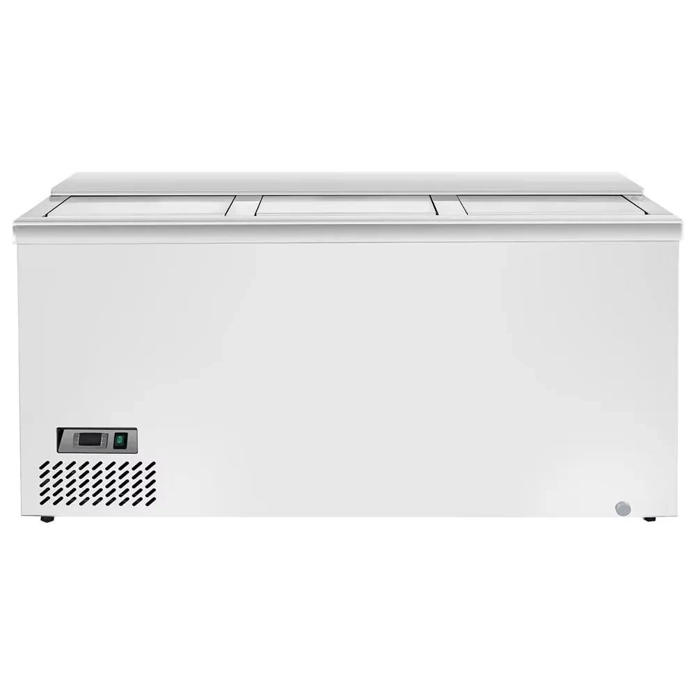 Commercial Bottle Cooler 14.61 Cubic Feet Supermarket Horizontal Freezer Auto Defrost Horizontal Refrigerators