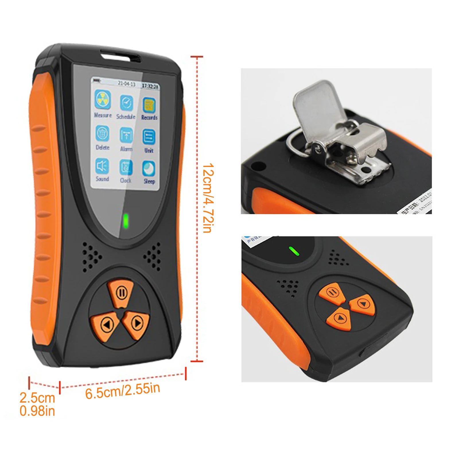 

Nuclear Radiation Detector Geiger Counter Radioactivity Tester X BETA Ray Dosimeter Personal Radiation Dose Alarm Device