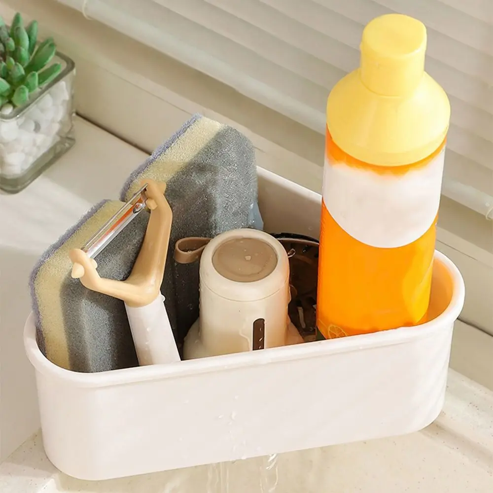 Triangle shaped Faucet Drainage Basket Self-Cleaning Compact Kitchen Garbage Filter Convenient Durable Food Residue Separator