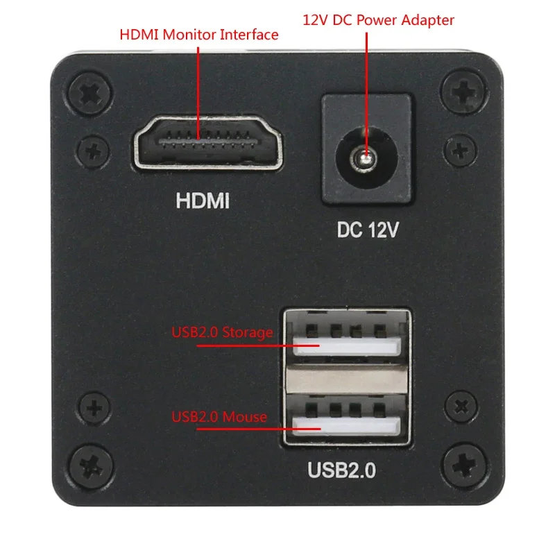 4K 30FPS HDMI U Disk Storage Mouse Control C Mount Lab Record Video Digital Microscope PCB Soldering Repaired Industrial Camera