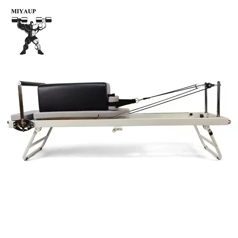 

MIYAUP Luxury Non-slip Pilates Reformers With Box White Studio With Best Metal Spring Pilates Core Bed