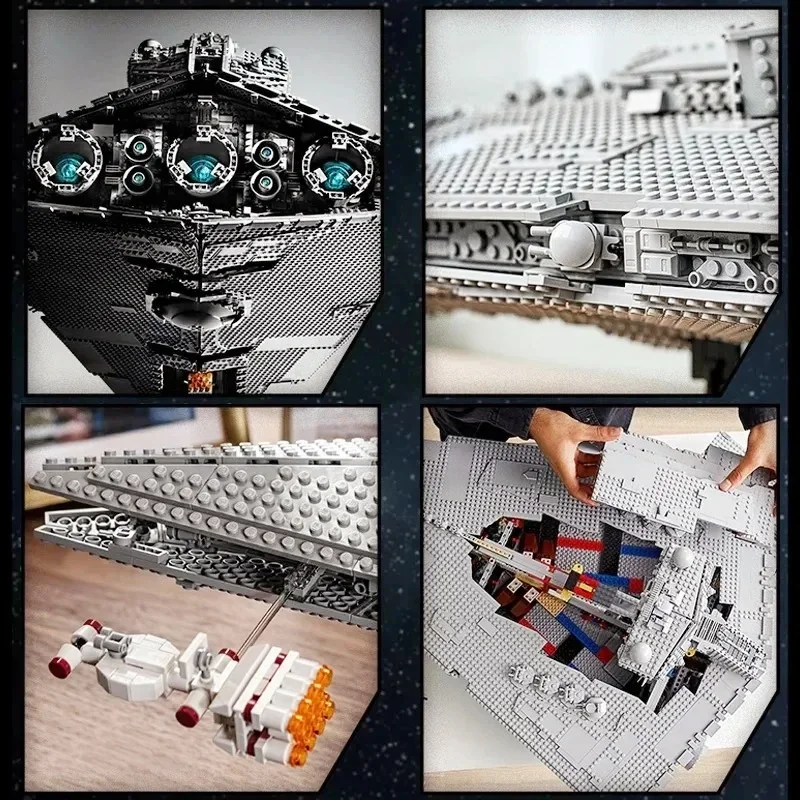 4784PCS Sci-Fi Space Battleship Building Blocks Kit Star Destroyer DIY Assembly Model Desktop Decor Ornament Festival Gifts view 2