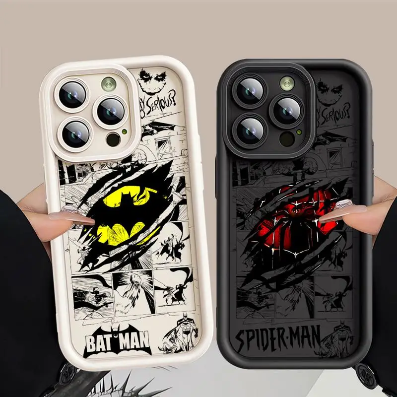 B-Batman Hero Logo Phone Case for Apple iPhone 15 Pro Max 13 14 Plus 12 11 Pro plus MAX Matte