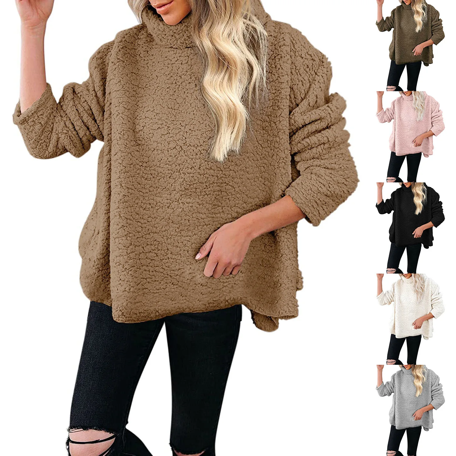 

Зимнее модное женское свободное пальто, повседневная одежда, трендовая верхняя одежда 2024 года, удобный крой, вельветовая куртка-свитшот