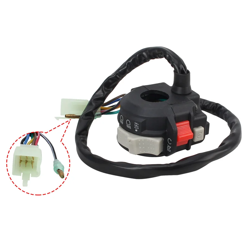 

1 Piece Left Handlebar Kill Switch Start Headlight 4GB839730000 Black Automotive Supplies For Wolverine 350 YFM350FX 4X4