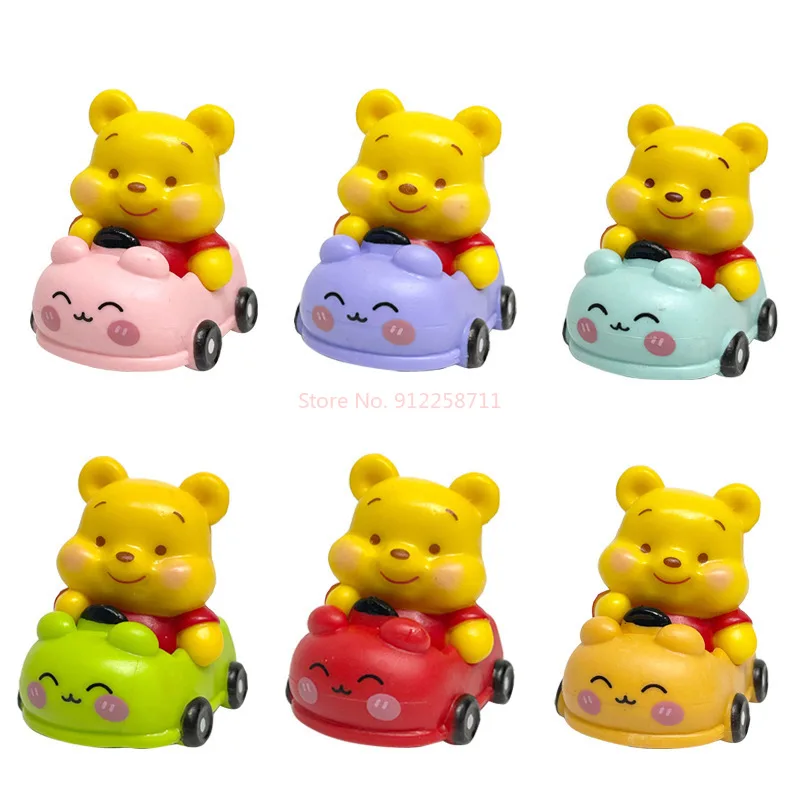 Juego de caja ciega de bosque encantado, figuras coleccionables de oso Kawaii, lindos mini modelos de Pvc para decoración de escritorio/regalos, estilo inspirado en Disney