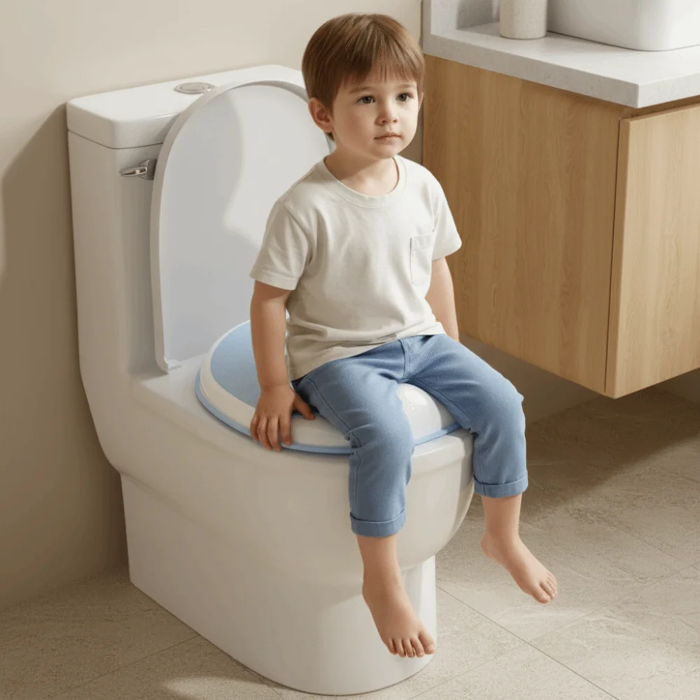 

Противоскользящее портативное сиденье для унитаза, защита от брызг, не требует установки, дорожное сиденье-горшок, подвесное, моющееся.