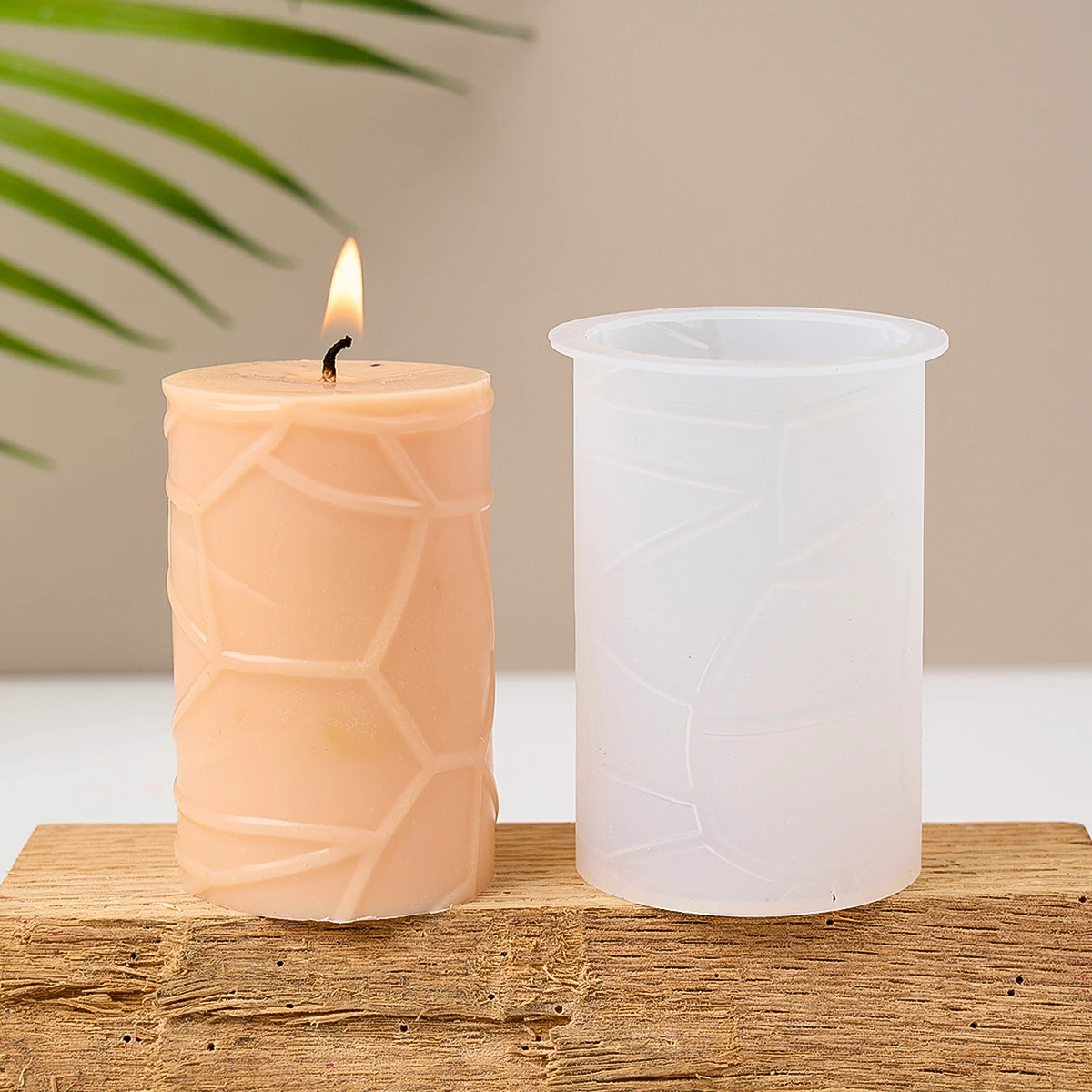 Cylinder Silicone Candle Mold DIY Handmade Geometric Scented Candles Soap Molds Plaster Resin Craft Casting Mould Home Table Dec