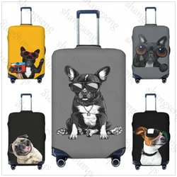 Funny dog animal Bulldog Travel Luggage Cover Elastic Suitcase Trolley Protector Cover dust cover Suitcase Case For 18-32