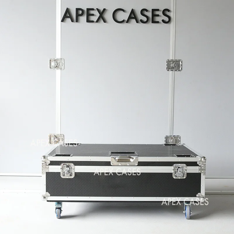 APEX CASES Custom 6 in 1 Road Case for Performance Rental Event Stage Lighting Flight Case