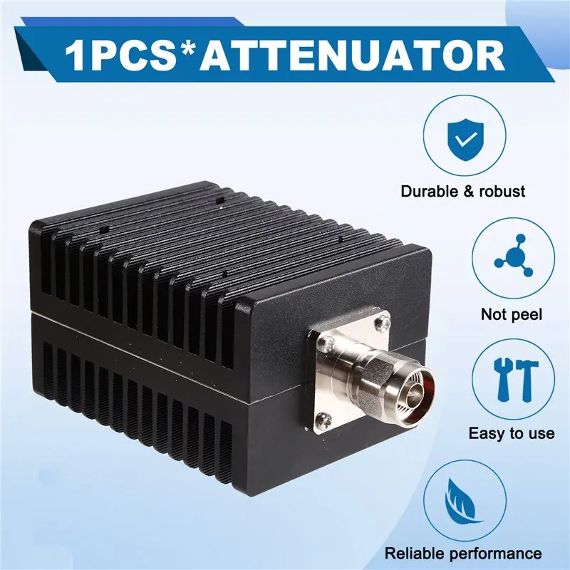 RF Microwave Terminal Plug 1/2 Connector DC-4GHZ 100W N Type Male Attenuator Coaxial Load 50Ohm High Power