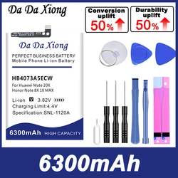 DaDaXiongBrand New 6300mAh HB4073A5ECW Replace Battery For Huawei Mate 20X Honor Note 8X 10 MAX Mobile Phone + Tools