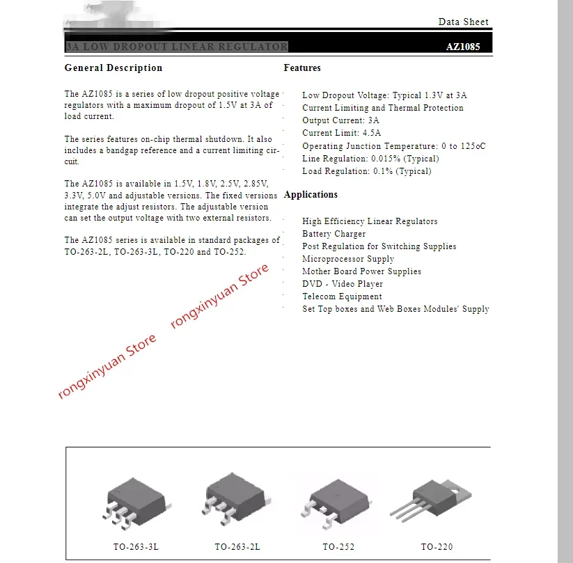 منظم وصلة إسقاط منخفضة ، من من من من من من من ؟ ؟ ؟ ؟ ؟ 1085s ؟ 3A ، جديد ، 10