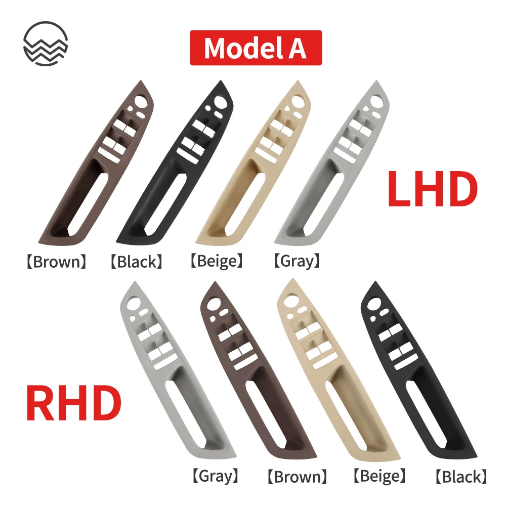 Driver Side Armrest Door Handle Panel Cover for BMW X5 E70 X6 E71 E72 Black Beige Interior Door Handle Inner Panel Pull Trim
