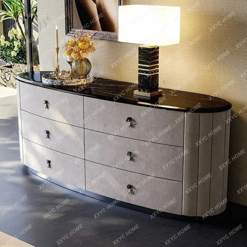 XX light luxury marble porch cabinet, living room, modern simplicity  dining side cabinet, bedroom, bedside storage chest