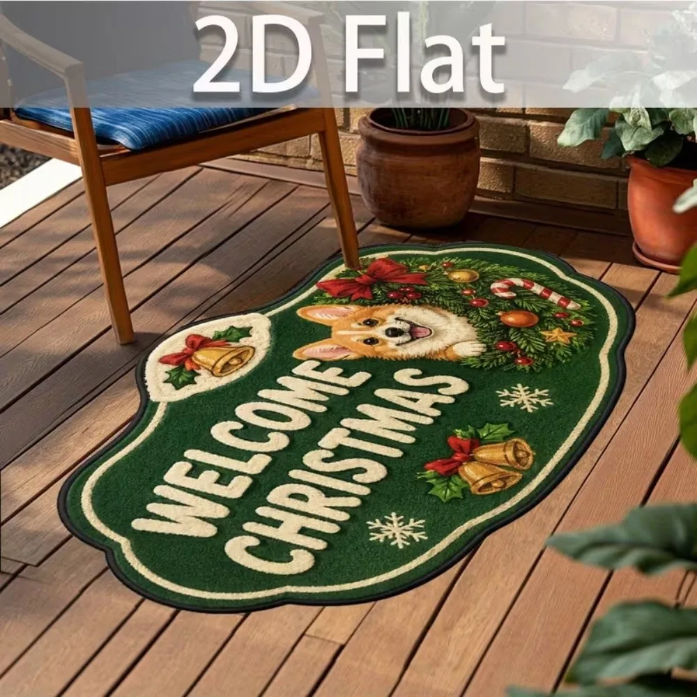 Funny Non-Slip Cat Area Rug Anti-fouling Soft Cartoon Carpet 3D Pattern Easy to Clean Home Decor Carpet for Bathroom Entrance