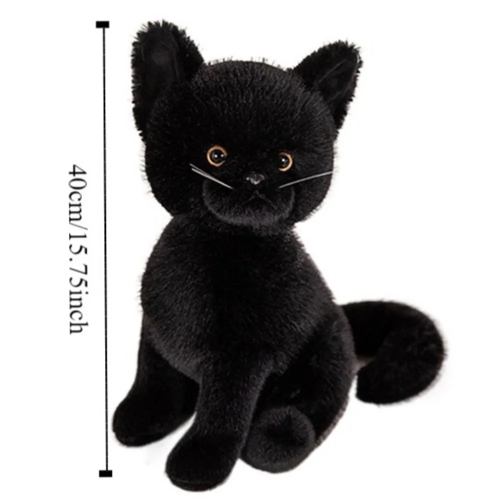 Kawaii animal de estimação gato brinquedo de pelúcia postura sentada gengibre gato gatinho boneca de pelúcia fofo macio dos desenhos animados simulação gato boneca crianças