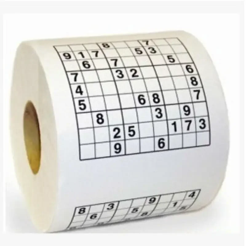 Sudoku Game Toilet Paper Office Home Puzzle  Jiugong English