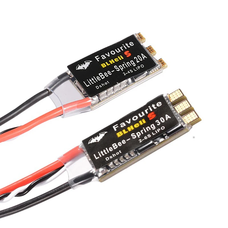 LANNRC LittleBee Little Bee Spring 20A 30A Favorite BLHeli-S Brushless ESC DShot Speed Controller 2~6S Lipo for FPV Quadcopter