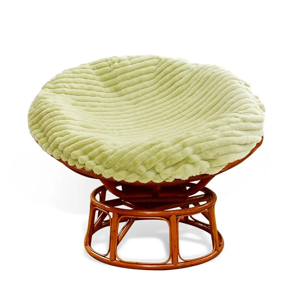 

Papasan Chair Cushion Cover Only, Zippered Papasan Cushion Cover With 8 Ties, Removable Hine Washable Fluffy Papasan Chair