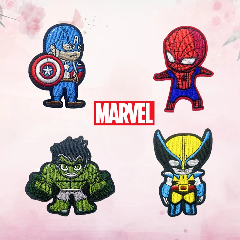 

Disney Spiderman Avengers Superhero Embroidery Patch Clothing Thermoadhesive Patches on Clothes DIY Garment Jacket Accessories