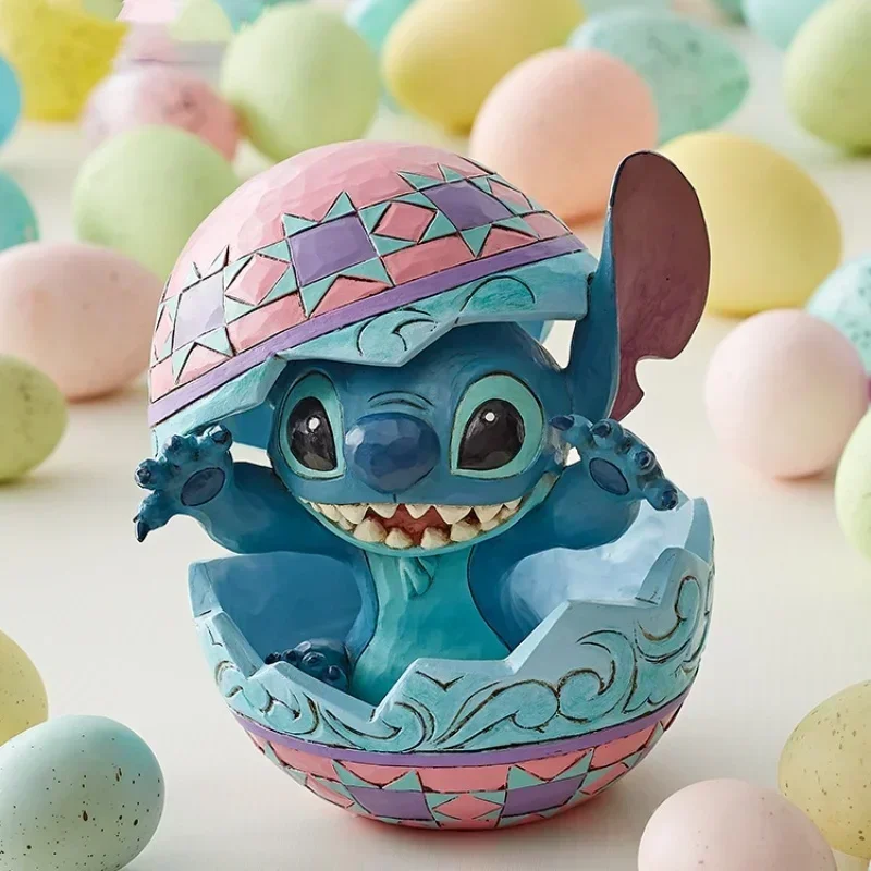 

13cm Disney Stitch Handmade Stitch Egg Set Decorated Starry Baby Birthday Decoration Gift Surprise Gift