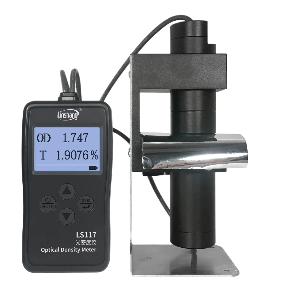 Linshang Densitometer Optical Density Meter Test Dot Area Aluminum X-ray Film with OD VLT Transmittance Replace Xrite 341C LS117