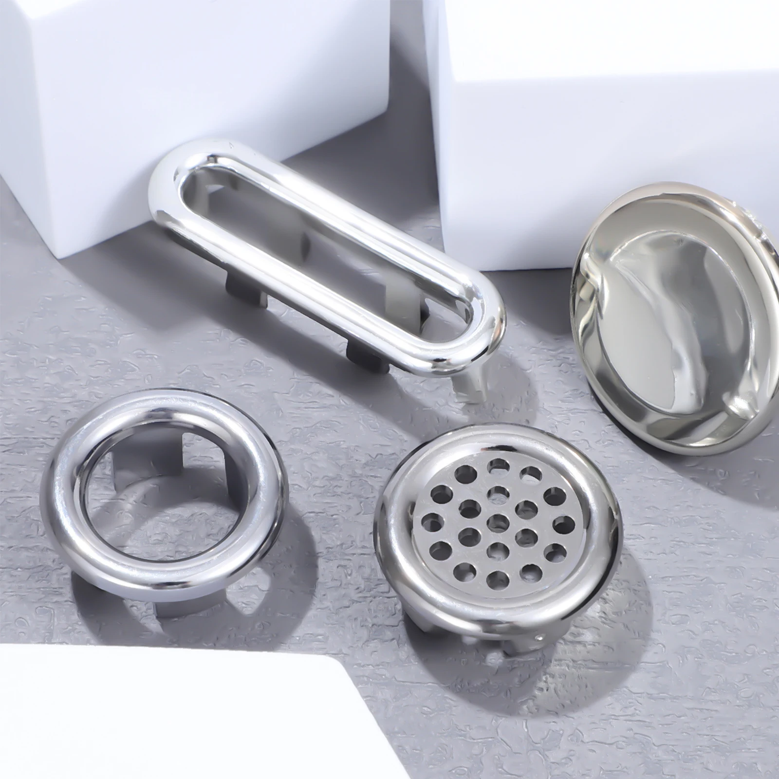 

8 Pcs Decoration Universal Sink Overflow Cover Tub Bathroom Covers Bathtub Hole