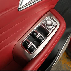 For MG HS 2018-2020 2022 LHD Window Switch Control Cover Trim Interior Accessories Car Door Glass Regulator Switch Frame