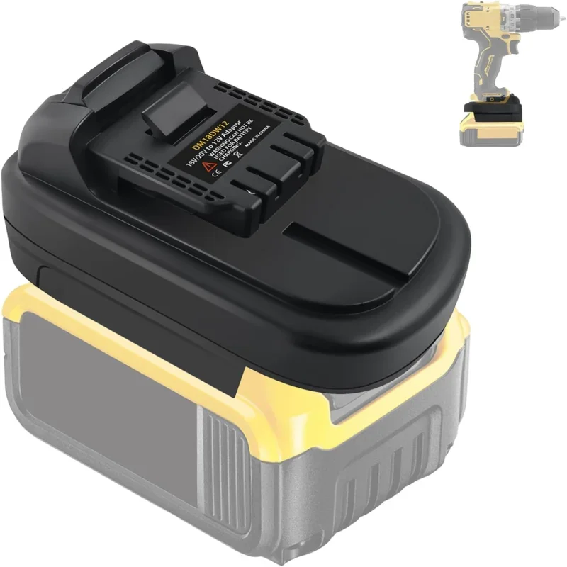 Konverter adaptor baterai untuk Dewalt/Milwaukee 18V 20V, konversi baterai Li-ion Ke untuk Dewalt 12V, penggunaan alat listrik tanpa kabel
