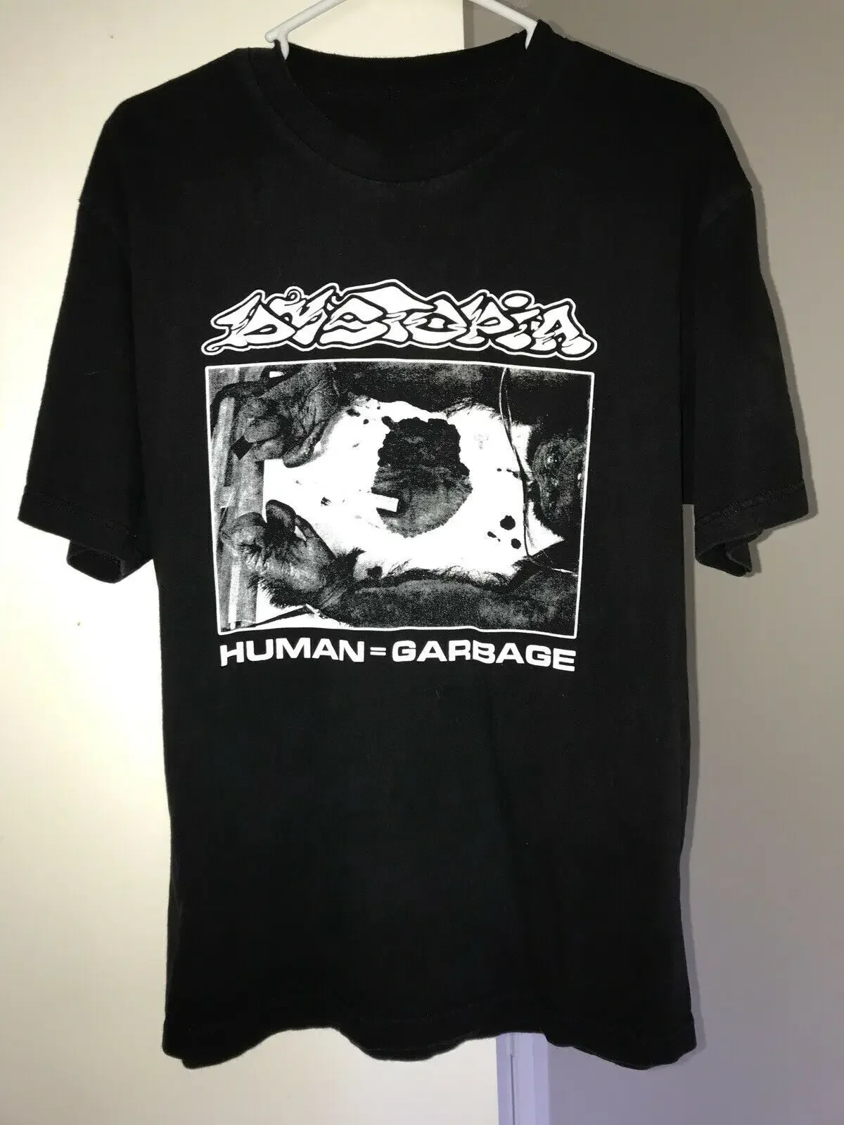 T-Shirt à Manches Courtes en Coton Noir pour Homme et Femme, Taille S à 5XL, HB04