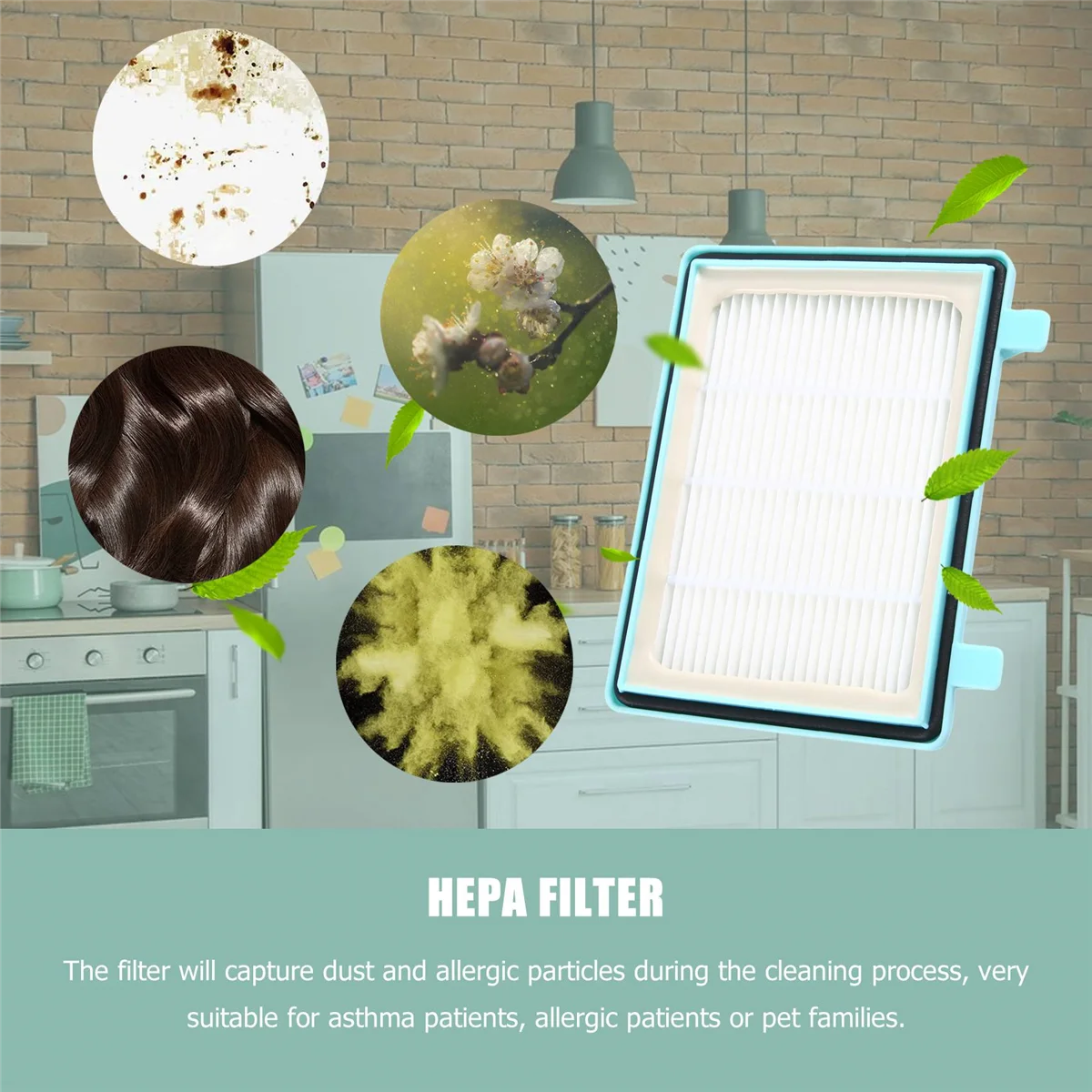Filtro Hepa para aspiradora Philips FC5832 FC5835 FC5836 FC5982 FC5988 FC9350 FC9351 FC9352 FC9353, piezas de Robot