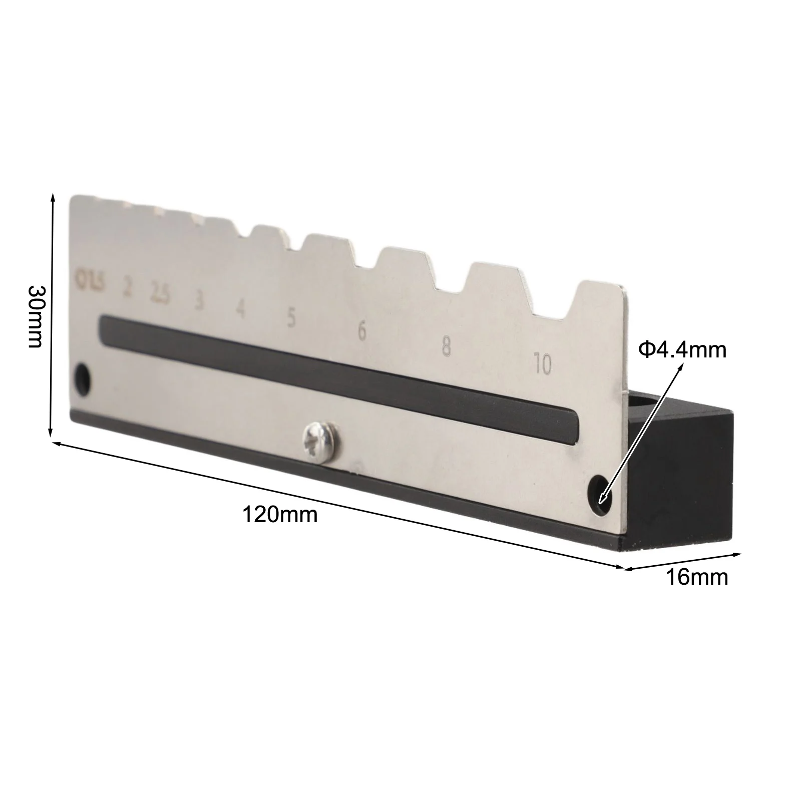 Wall mount hex key rack holder for 9 sizes 1 5 to 10mm tools compact aluminum alloy and stainless steel construction