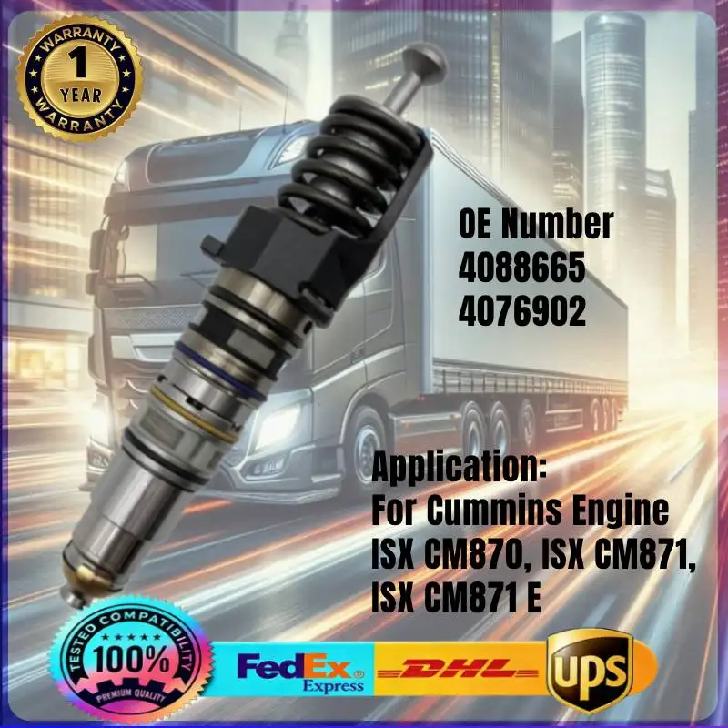 

4088665 4076902 Common Rail Fuel Injector 4088665PX for Cummins Engine ISX CM870 ISX CM871 ISX CM871 E