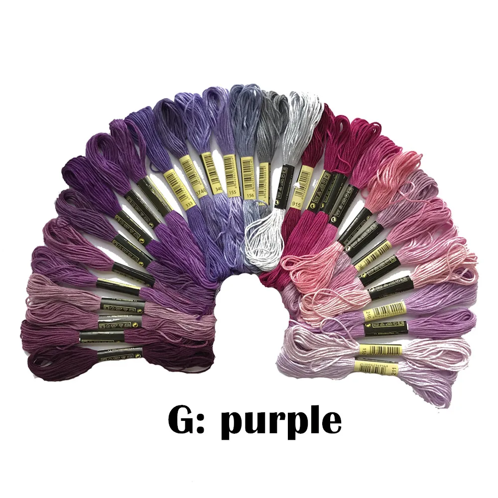 30pcs/lot colorful cotton thread Chinese CXC thread DMC color cross stitch fabric floss DIY handmade needlework embroidery craft