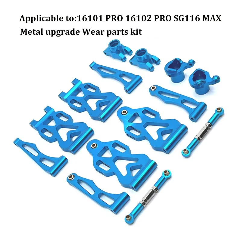 16101 PRO 16102 PRO SG116 MAX PRO RC auto 1:16 blauw verbeterde metalen reserveonderdelen model 4WD/originele reserveonderdelen aandrijfas tandwiel