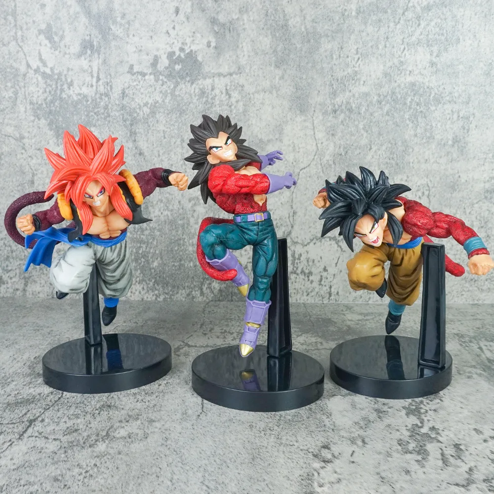 Popular New Dragon Ball GT Anime Figure SUPER SAIYAN 4 Gogeta Action Figure Toys for Boys Girls Kids GiftS Collectible Model