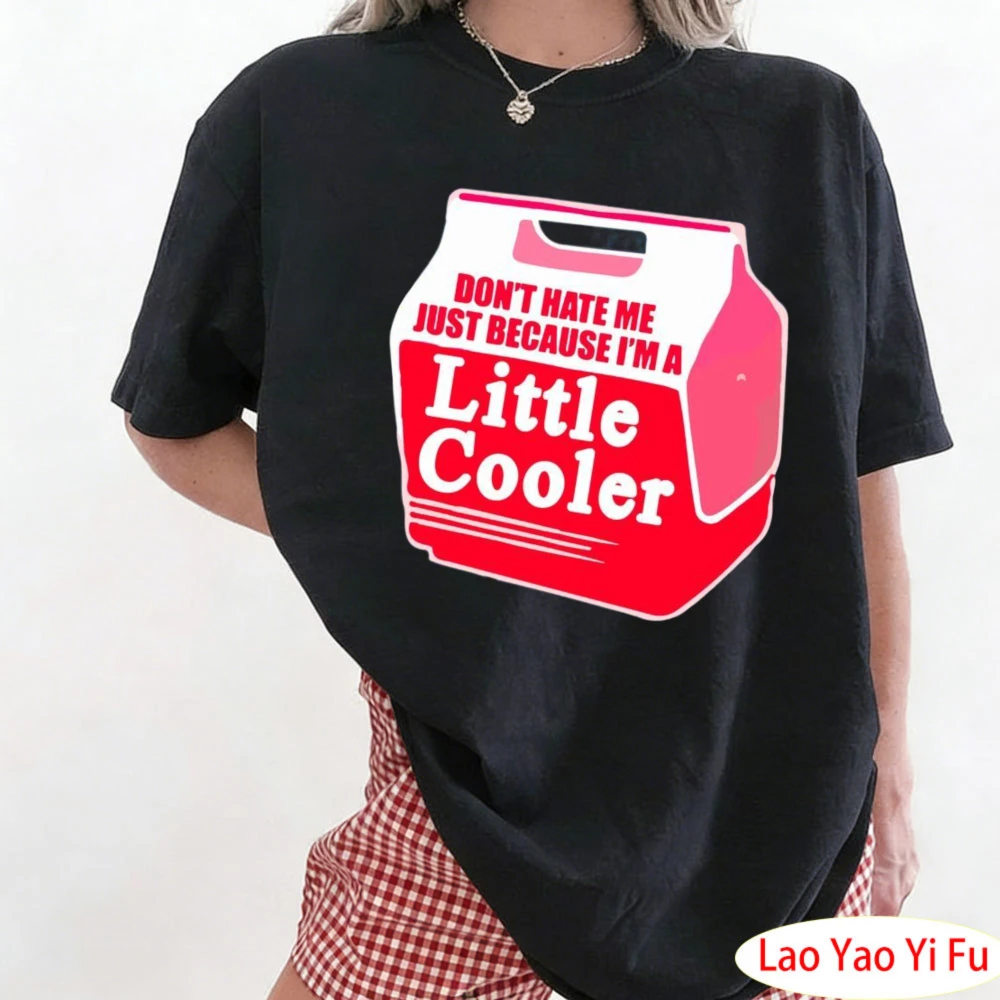 Don't Hate Me Because I'm A Little Cooler T-Shirt Drink Box Pattern T-shirt Women Daily Life Casual Wear Short Sleeve Tees