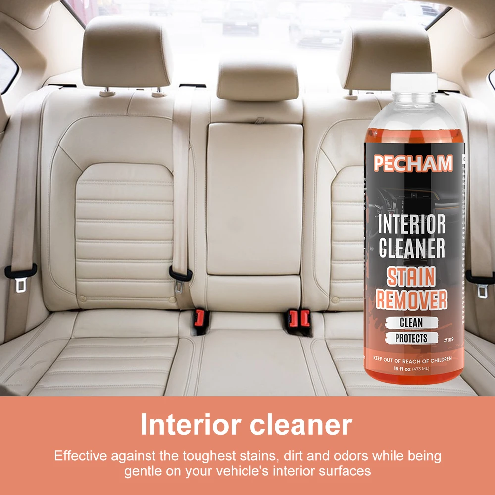 

473ml Car Cleaning Fluid Engine Grease Cleaner Interior Stain Cleaning Coating Car Wash Fluid Glass Cleaner Leather Protector