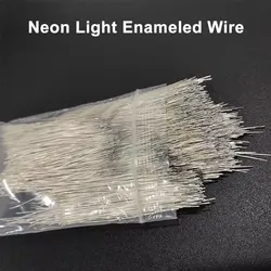 2000PCS LED Neon Light Welding Wire filo smaltato argento/rame colore connettore centrale per saldatura lampada al Neon 5V 12V 24V