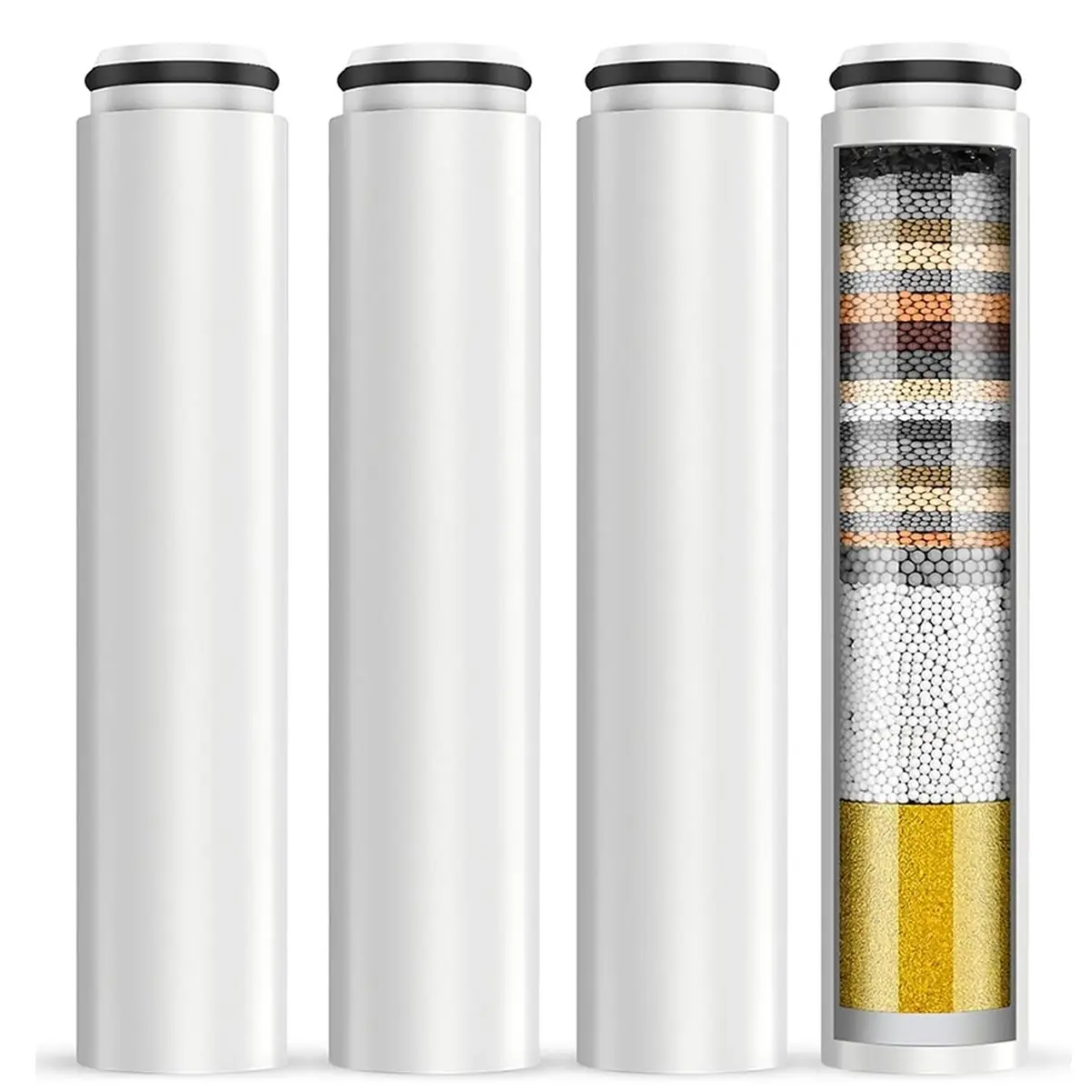 AT16 4 Pack Replacement Filter for Handheld Shower Head Filter for Water Softening, Removes Chlorine