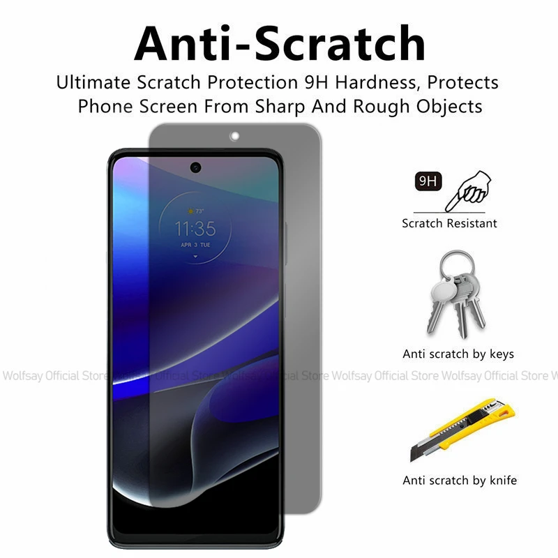2/4PCS Privacy Screen Protector For Motorola Moto G Stylus 5G 2022 Anti-Spy Tempered Glass Motorola Moto G Stylus 5G 2022 Glass