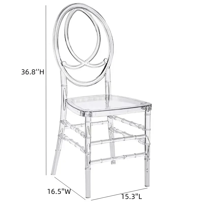 อะคริลิคโปร่งใสเก้าอี้เก้าอี้แต่งงานที่ถอดออกได้กลางแจ้งงานแต่งงาน Moment Party Gathering ในโรงแรม House หรือโบสถ์